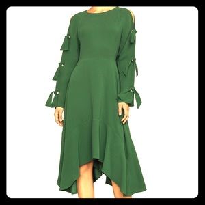BCBGMAXAZRIA Cicely Sleeve-Tie Dress
